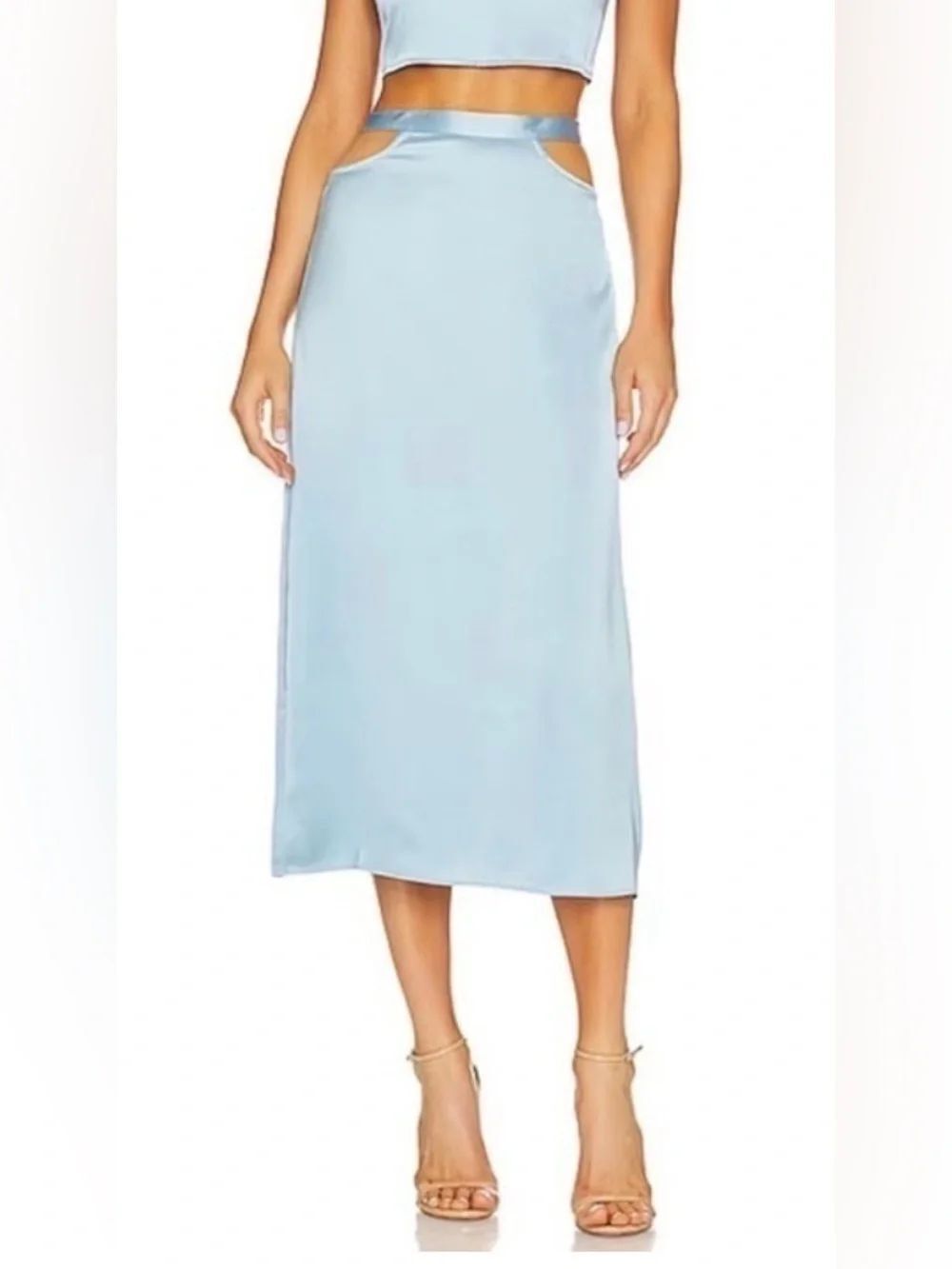 Weworewhat cut-out midi skirt NWT Size XS